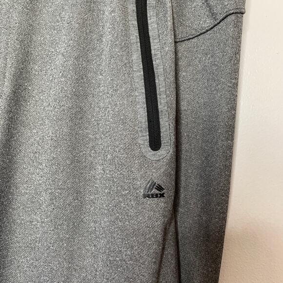 RBX men's gray zipper pocket jogger style sweatpants SZ XXL - Picture 7 of 9